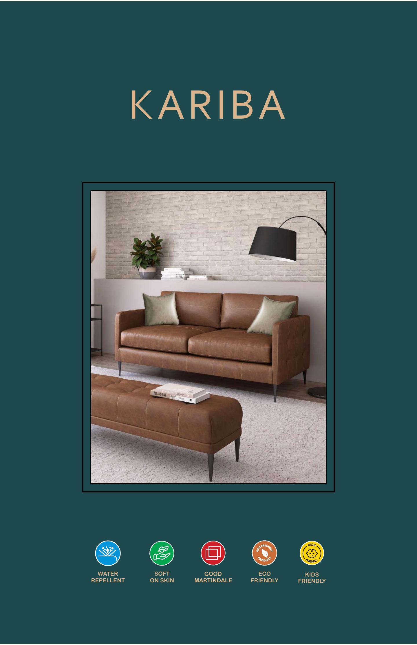 Kariba sofa room catalogue cover